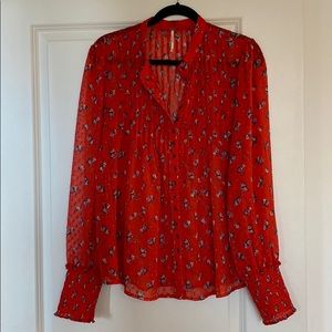 Free People Women's Flowers in December Blouse